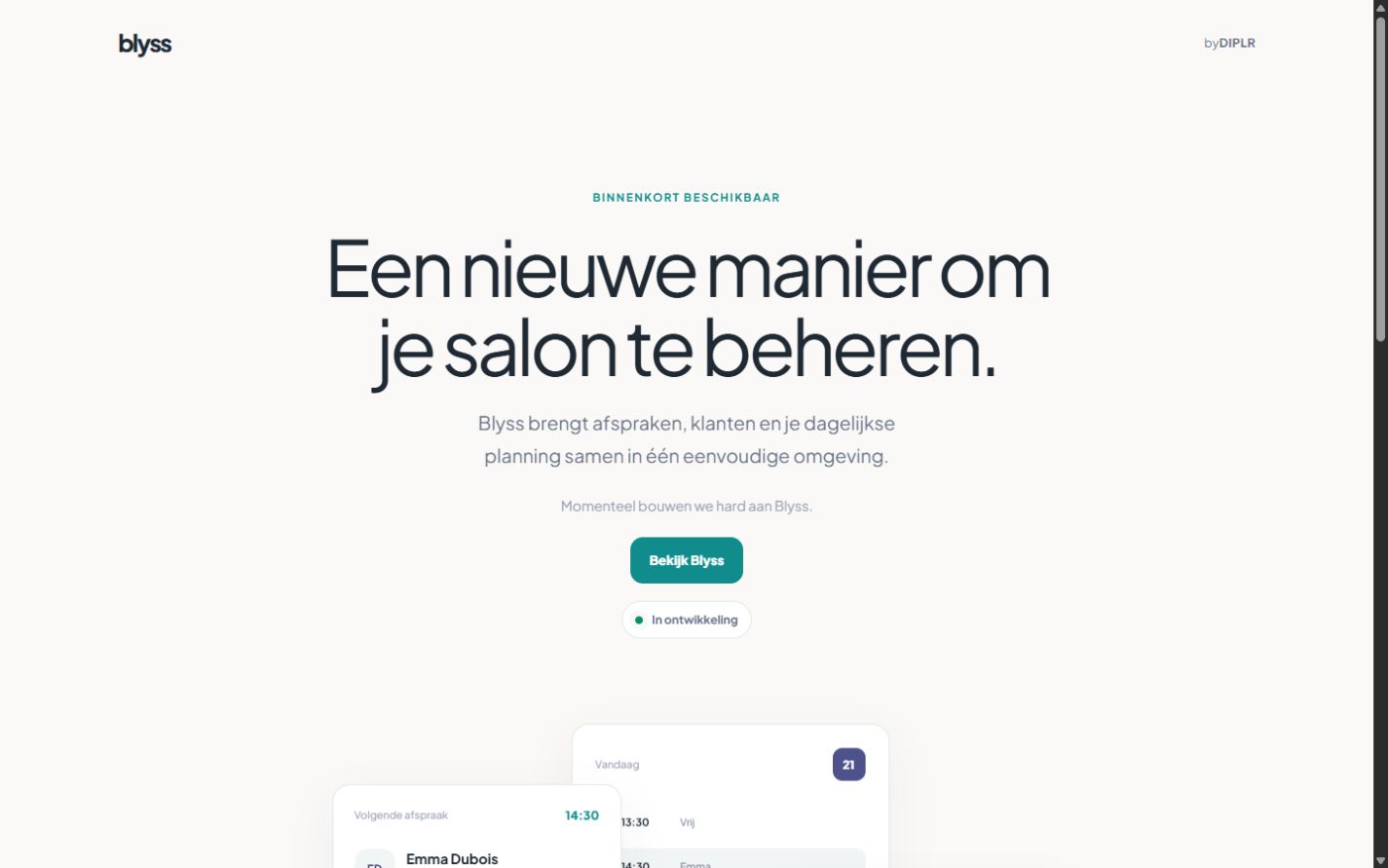 Blyss, salon management simplified