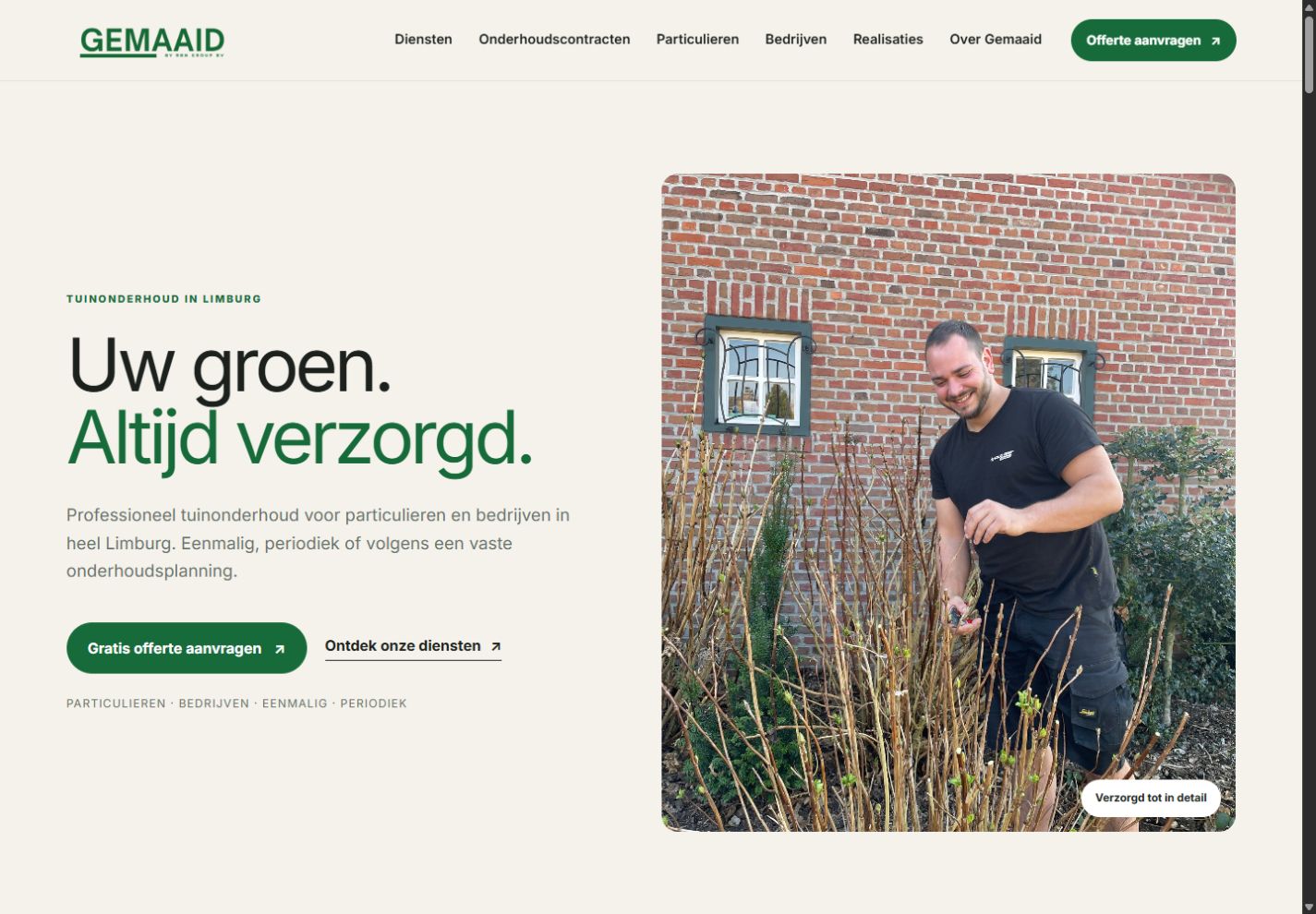 De vernieuwde Gemaaid-website